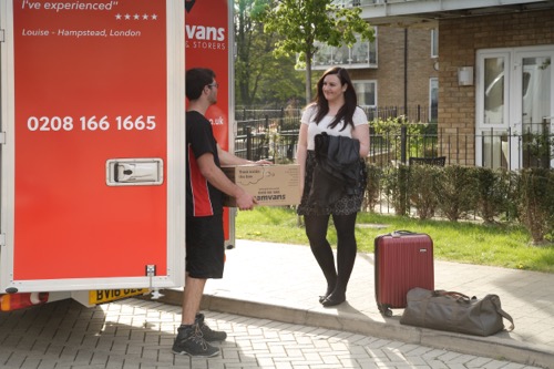 Removal of storage from house to van