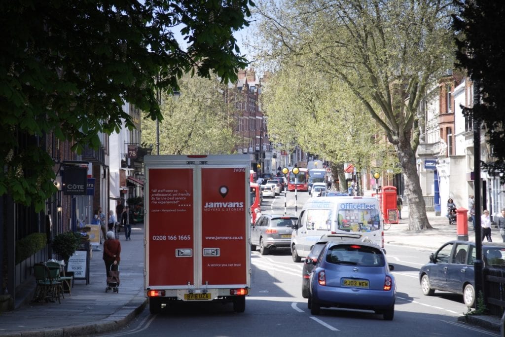 JamStorage removal van North London