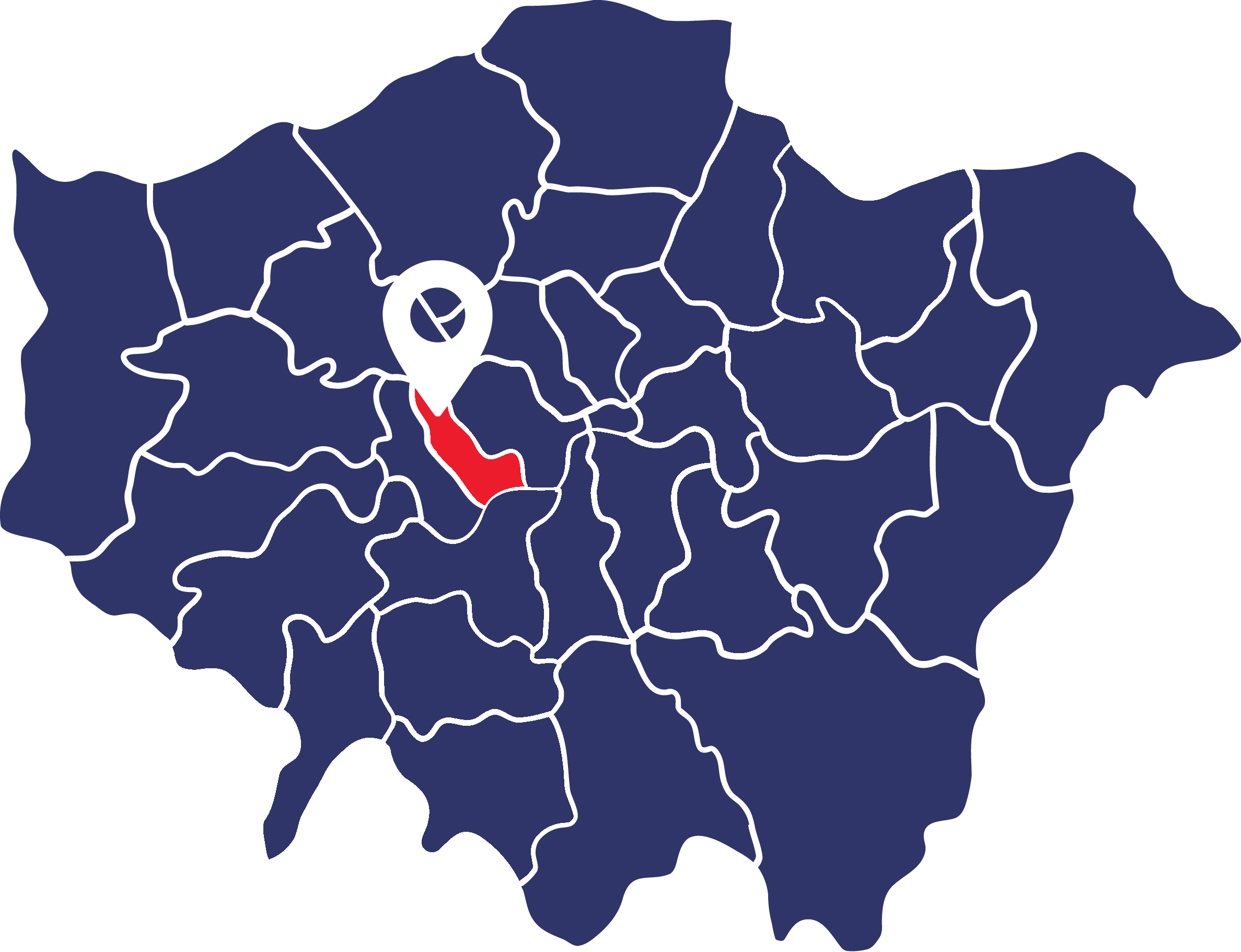 Kensington and Chelsea map
