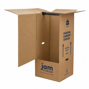 Wardrobe Moving Box with Hanging Rail